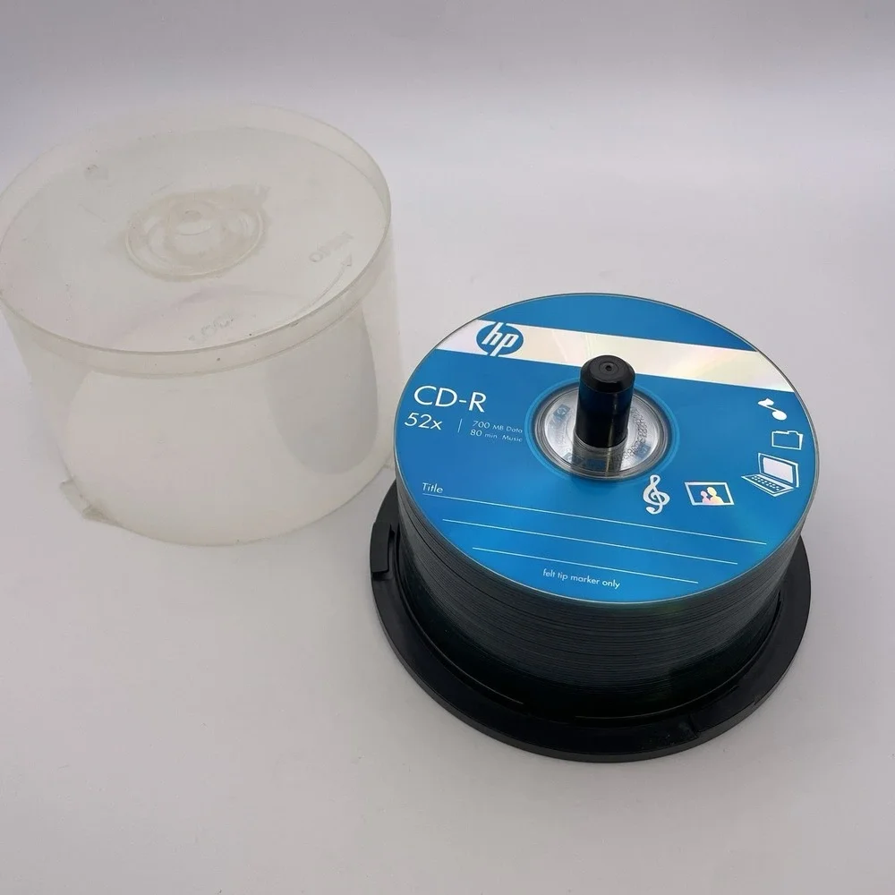 45 Pack HP CD-R 52x 700 MB Data 80 Min Music Photo Data Recording + (6) dvd-r 8x